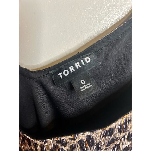 Torrid Leopard Lurex Swing Cami - Picture 3 of 4